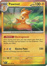 Pawmot 076 198 (076/198) - SV01: Scarlet & Violet Base Set