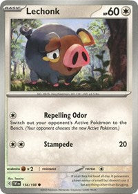 Lechonk 154 198 (154/198) - SV01: Scarlet & Violet Base Set