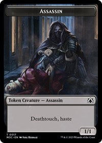 Assassin Knight 0010 Double sided Token (17 // 10) - Commander: March of the Machine