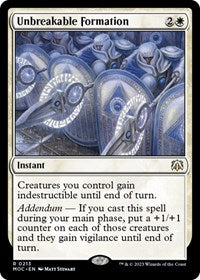 Unbreakable Formation (213) - Commander: March of the Machine