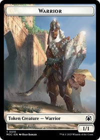 Warrior Emblem Elspeth Suns Champion Double sided Token (10 // 43) - Commander: March of the Machine
