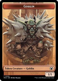Goblin Eldrazi Double sided Token (24 // 1) - Commander: March of the Machine