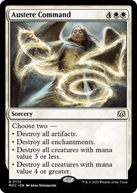 Austere Command (172) - Commander: March of the Machine
