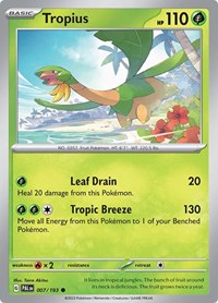 Tropius 007 193 (007/193) - SV02: Paldea Evolved
