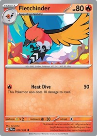 Fletchinder 029 193 (029/193) - SV02: Paldea Evolved