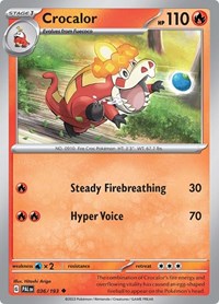 Crocalor 036 193 (036/193) - SV02: Paldea Evolved