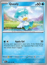 Quaxly 049 193 (049/193) - SV02: Paldea Evolved