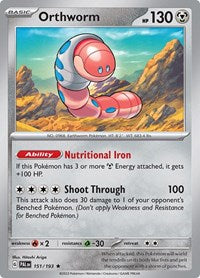Orthworm (151/193) - SV02: Paldea Evolved