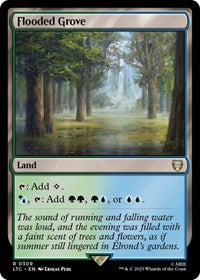 Flooded Grove (309) - Commander: The Lord of the Rings: Tales of Middle-earth
