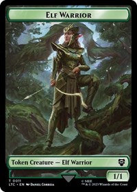 Elf Warrior Insect Double Sided Token (11 // 12) - Commander: The Lord of the Rings: Tales of Middle-earth