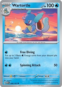 Wartortle 008 165 (008/165) - SV: Scarlet & Violet 151