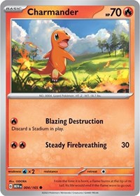 Charmander 004 165 (004/165) - SV: Scarlet & Violet 151