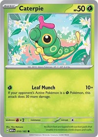 Caterpie 010 165 (010/165) - SV: Scarlet & Violet 151