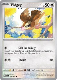 Pidgey (016/165) - SV: Scarlet & Violet 151
