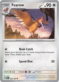 Fearow (022/165) - SV: Scarlet & Violet 151
