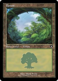 Forest 451 Retro Frame (451) - Commander Masters