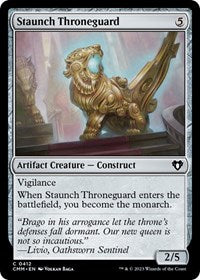 Staunch Throneguard (412) - Commander Masters