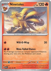 Ninetales (029/197) - SV03: Obsidian Flames