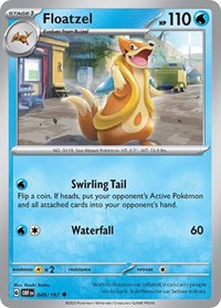 Floatzel (049/197) - SV03: Obsidian Flames