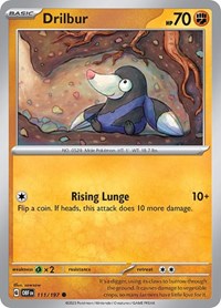 Drilbur (111/197) - SV03: Obsidian Flames
