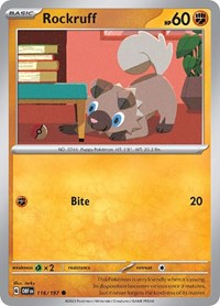 Rockruff (116/197) - SV03: Obsidian Flames