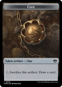 Clue Satyr Double Sided Token (40 // 29) - Commander Masters