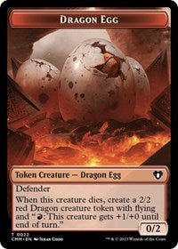 Eldrazi Spawn Dragon Egg Double Sided Token (3 // 22) - Commander Masters - Back