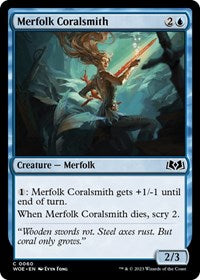 Merfolk Coralsmith (60) - Wilds of Eldraine