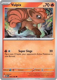 Vulpix (037/165) - SV: Scarlet & Violet 151
