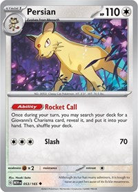Persian (053/165) - SV: Scarlet & Violet 151