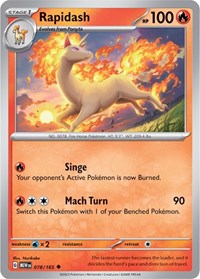 Rapidash (078/165) - SV: Scarlet & Violet 151