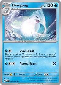 Dewgong (087/165) - SV: Scarlet & Violet 151