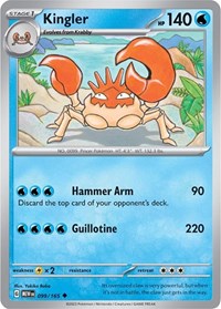 Kingler (099/165) - SV: Scarlet & Violet 151