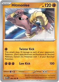 Hitmonlee (106/165) - SV: Scarlet & Violet 151