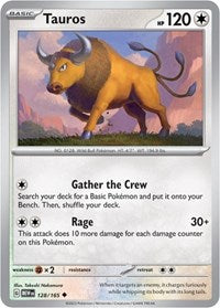 Tauros (128/165) - SV: Scarlet & Violet 151