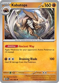 Kabutops (141/165) - SV: Scarlet & Violet 151