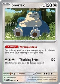 Snorlax (143/165) - SV: Scarlet & Violet 151