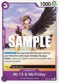 Mr13 and MsFriday (OP04-073) - Kingdoms of Intrigue