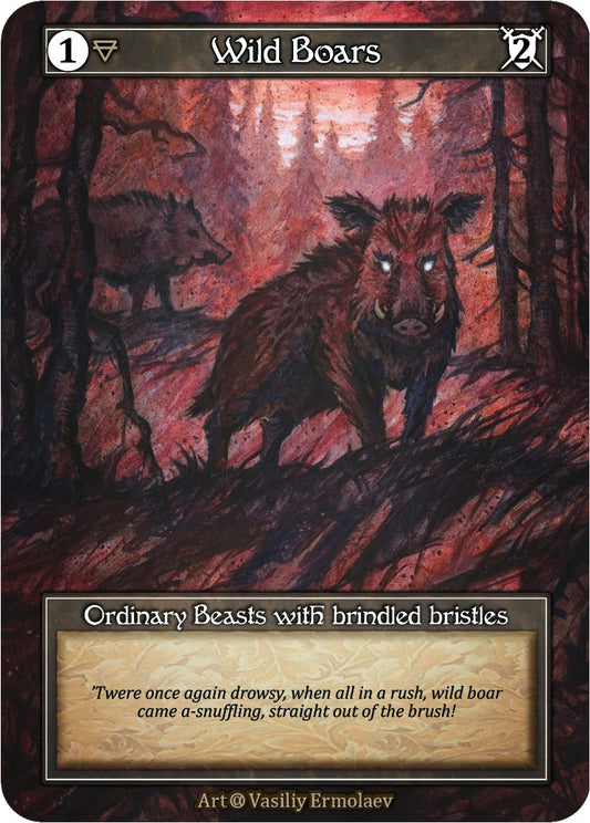 Wild Boars (Foil) [Alpha]