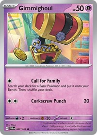 Gimmighoul 087 182 (087/182) - SV04: Paradox Rift