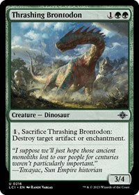 Thrashing Brontodon (216) - The Lost Caverns of Ixalan