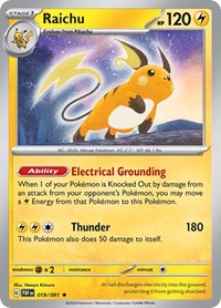Raichu 019 091 (019/091) - SV: Paldean Fates
