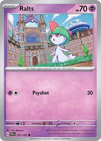 Ralts 027 091 (027/091) - SV: Paldean Fates