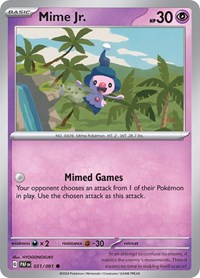 Mime Jr 031 091 (031/091) - SV: Paldean Fates