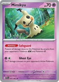 Mimikyu 037 091 (037/091) - SV: Paldean Fates