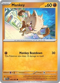 Mankey 045 091 (045/091) - SV: Paldean Fates