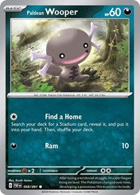 Paldean Wooper 058 091 (058/091) - SV: Paldean Fates