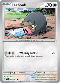 Lechonk 071 091 (071/091) - SV: Paldean Fates