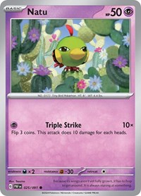 Natu 025 091 (025/091) - SV: Paldean Fates
