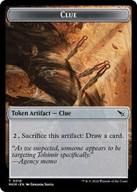 Clue 0016 A 0043 Double Sided Token (16 // 43) - Murders at Karlov Manor